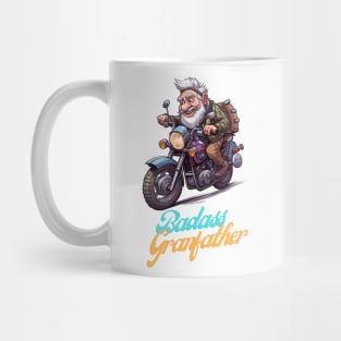 Badass Grandfather on a motorbike Mug